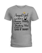 August Girl As A Glass Of Brandy Ladies T-Shirt thumbnail
