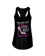 November Girl Over 60 Like A Boss Ladies Flowy Tank thumbnail
