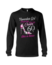 November Girl Over 60 Like A Boss Long Sleeve Tee thumbnail
