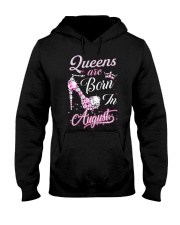 Queens Are Born In August Hooded Sweatshirt thumbnail