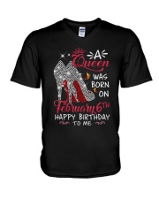 February 6th V-Neck T-Shirt thumbnail