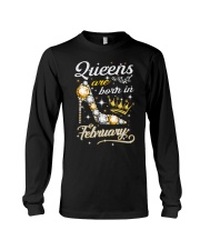 Queens Are Born In February Long Sleeve Tee thumbnail