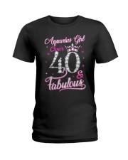 Aquarius Girl Fabulous And Over 40 Ladies T-Shirt thumbnail