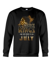 Black Kings Are Born In July Crewneck Sweatshirt thumbnail