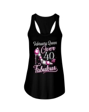 February Queen Over 40 Fabulous Ladies Flowy Tank thumbnail