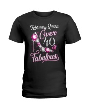 February Queen Over 40 Fabulous Ladies T-Shirt thumbnail