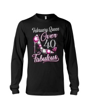 February Queen Over 40 Fabulous Long Sleeve Tee thumbnail