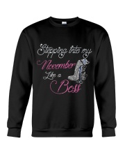November Girl Like A Boss Crewneck Sweatshirt thumbnail