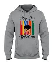 May Girl Living My Best Life Hooded Sweatshirt thumbnail