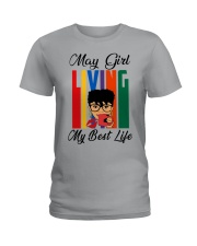 May Girl Living My Best Life Ladies T-Shirt thumbnail