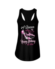 A Queen Was Born As Sagittarius Ladies Flowy Tank thumbnail