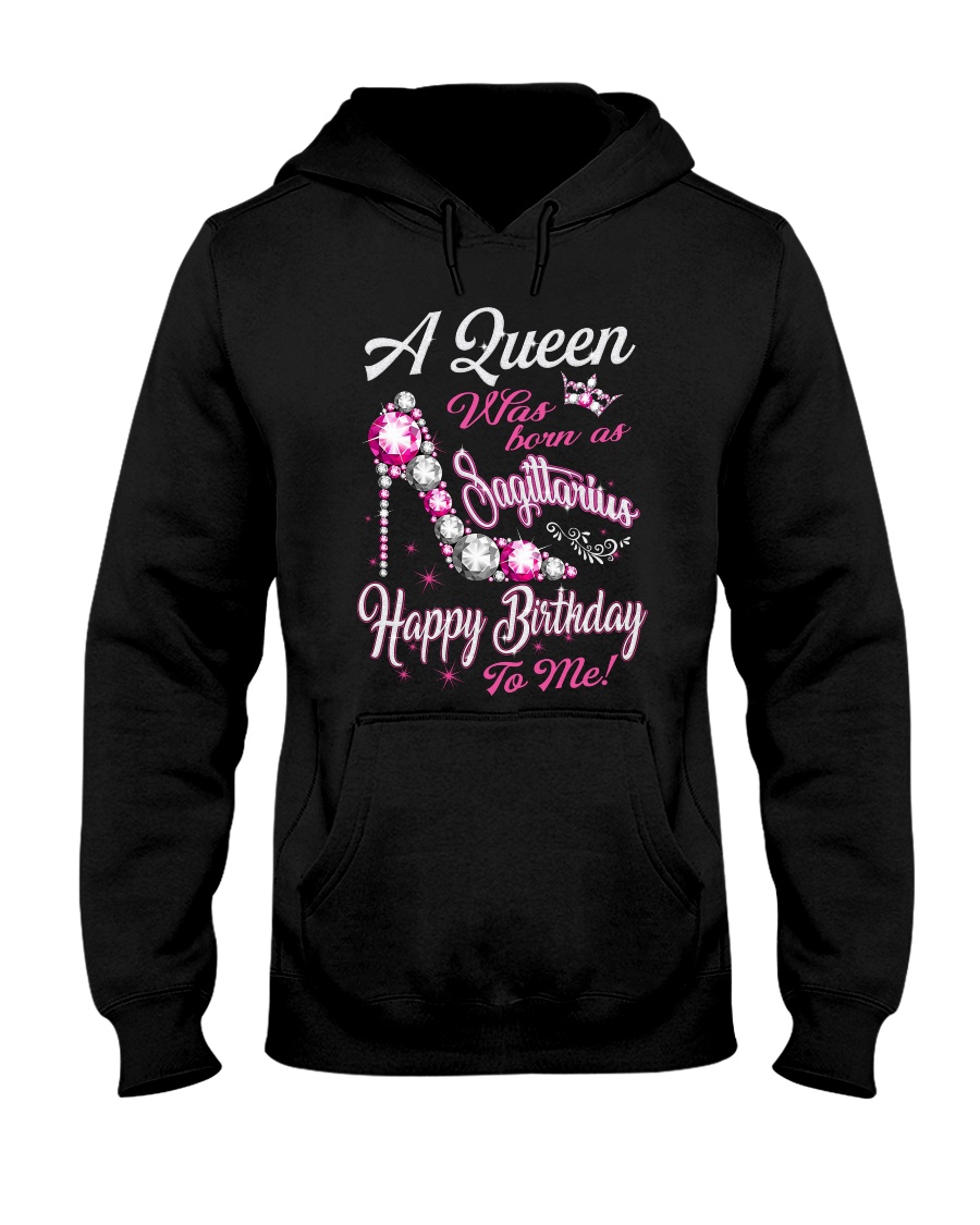 A Queen Was Born As Sagittarius Hooded Sweatshirt