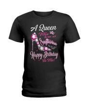 A Queen Was Born As Sagittarius Ladies T-Shirt thumbnail