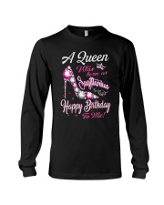 A Queen Was Born As Sagittarius Long Sleeve Tee thumbnail
