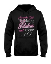 November Girl Fabulous And Over 40 Hooded Sweatshirt thumbnail
