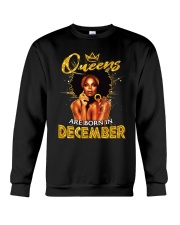 Queens Are Born In December Crewneck Sweatshirt thumbnail