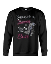 January Like A Boss Crewneck Sweatshirt thumbnail