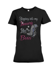 January Like A Boss Premium Fit Ladies Tee thumbnail