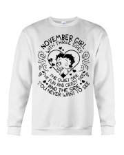November Girl With Three Sides Crewneck Sweatshirt thumbnail