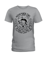 November Girl With Three Sides Ladies T-Shirt front