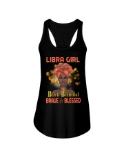Libra Girl Black Beautiful Brave And Blessed Ladies Flowy Tank thumbnail