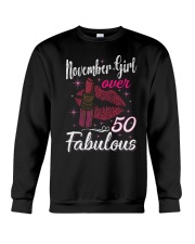 November Girl Fabulous And Over 50 Crewneck Sweatshirt thumbnail