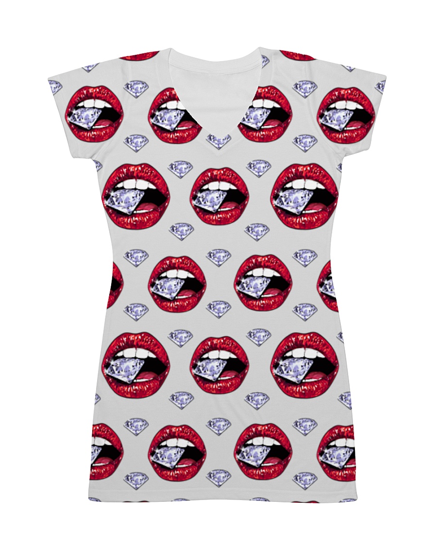 Lip diamonds All-over Dress