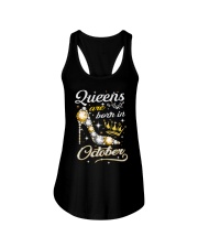 Queens Are Born In October Ladies Flowy Tank thumbnail