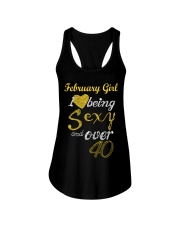 February Girl Sexy And Over 40 Ladies Flowy Tank thumbnail