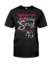 Sagittarius Girl Over 40 Classic T-Shirt front