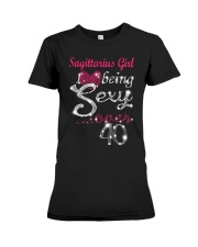 Sagittarius Girl Over 40 Premium Fit Ladies Tee thumbnail