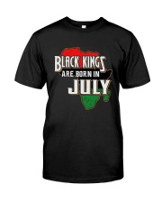 Black Kings Are Born In July Classic T-Shirt front