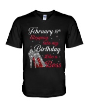 February 18th V-Neck T-Shirt thumbnail