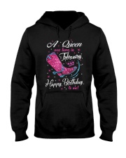 A Queens Was Born In February Hooded Sweatshirt thumbnail