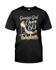 Gemini Girl Fabulous And Over 60 Classic T-Shirt front