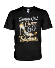 Gemini Girl Fabulous And Over 60 V-Neck T-Shirt thumbnail