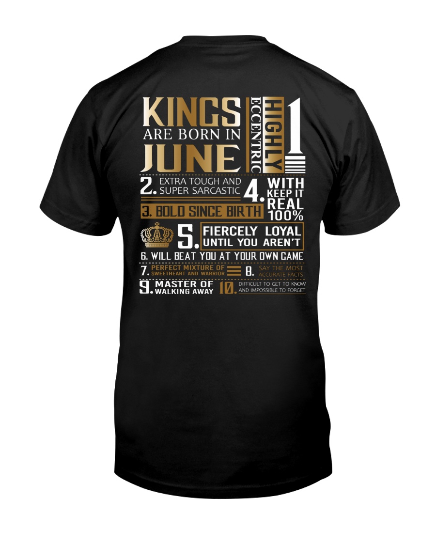 Kings Are Born In June Classic T-Shirt
