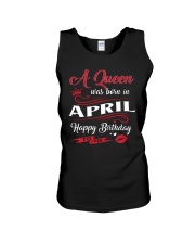 A Queen Was Born In April Unisex Tank thumbnail