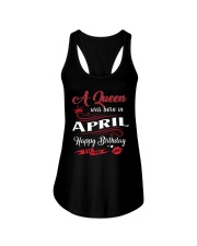A Queen Was Born In April Ladies Flowy Tank thumbnail