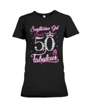 Sagittarius Girl Fabulous And Over 50 Premium Fit Ladies Tee thumbnail