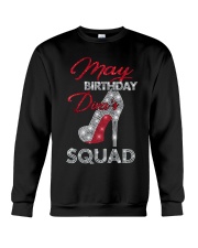 May Birthday Diva's Squad Crewneck Sweatshirt thumbnail