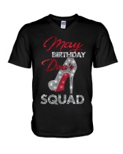 May Birthday Diva's Squad V-Neck T-Shirt thumbnail