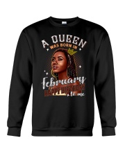 A Queen Was Born In February Crewneck Sweatshirt thumbnail