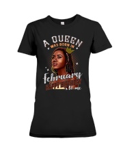 A Queen Was Born In February Premium Fit Ladies Tee thumbnail