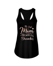 The Best Mom Was Born In December Ladies Flowy Tank thumbnail
