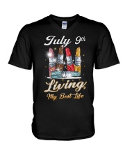 July 9th V-Neck T-Shirt thumbnail