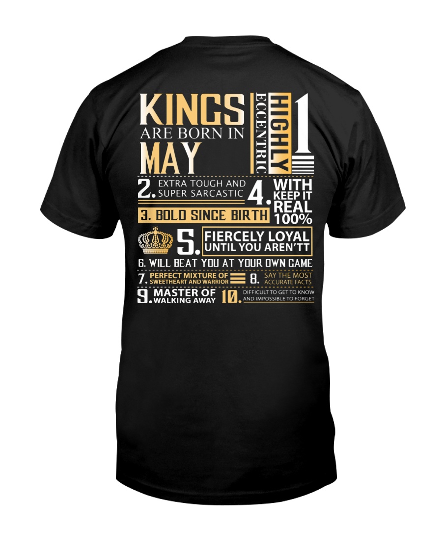 Kings Are Born In May Classic T-Shirt