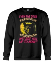 WOLF DEVIL ON MY SHOULDER Crewneck Sweatshirt thumbnail