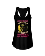 WOLF DEVIL ON MY SHOULDER Ladies Flowy Tank thumbnail