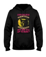 WOLF DEVIL ON MY SHOULDER Hooded Sweatshirt thumbnail